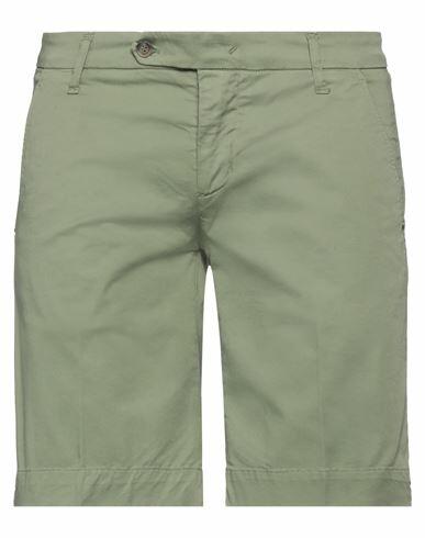 Entre Amis Man Shorts & Bermuda Shorts Green Cotton, Elastane Cover