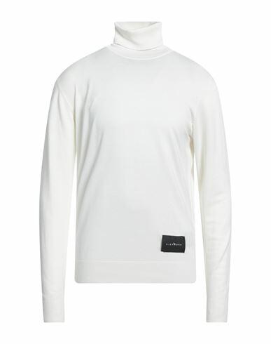 John Richmond Man Turtleneck Off white Viscose, Nylon Cover