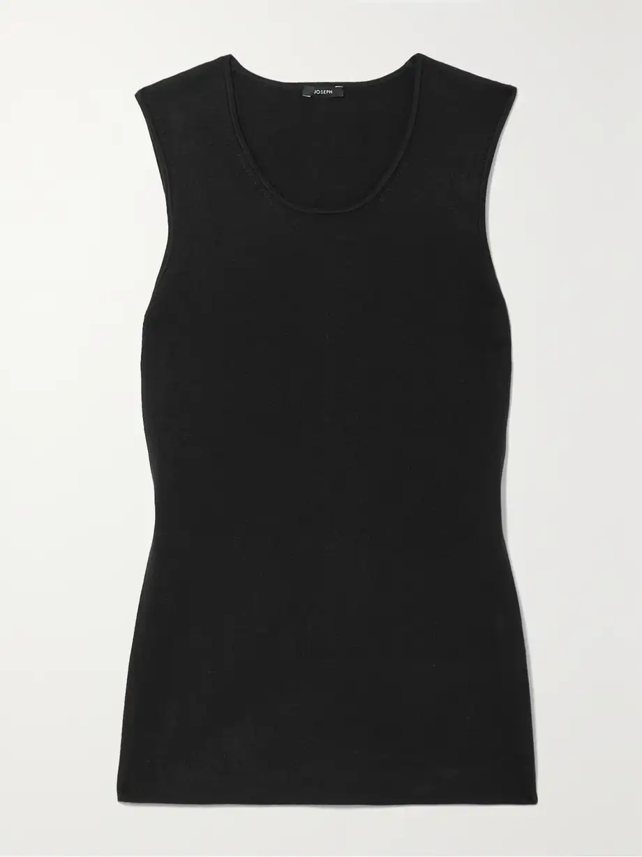 Joseph - Silk-blend Tank - Black Cover