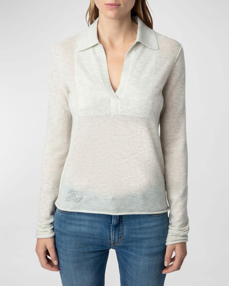 Zadig & Voltaire Sally Diamante Cashmere Sweater Cover