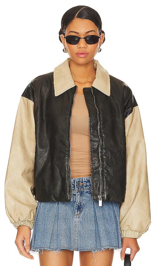 LIONESS Nirvana Bomber in Tan Cover