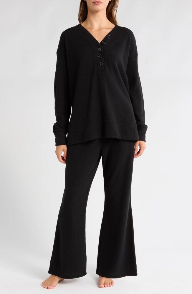 Nordstrom Thermal Pajamas in Black Cover