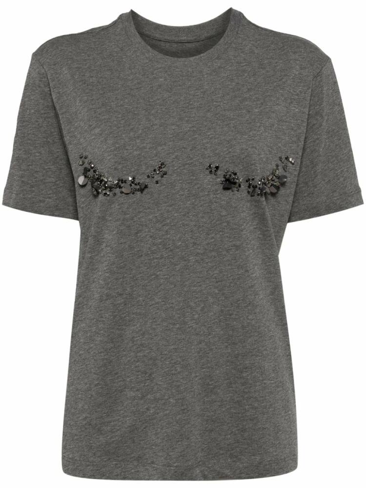 JNBY crystal-embellished T-shirt - Grey Cover