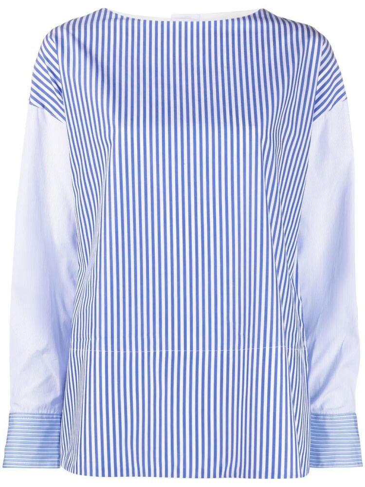 Co striped patchwork blouse - Blue Cover