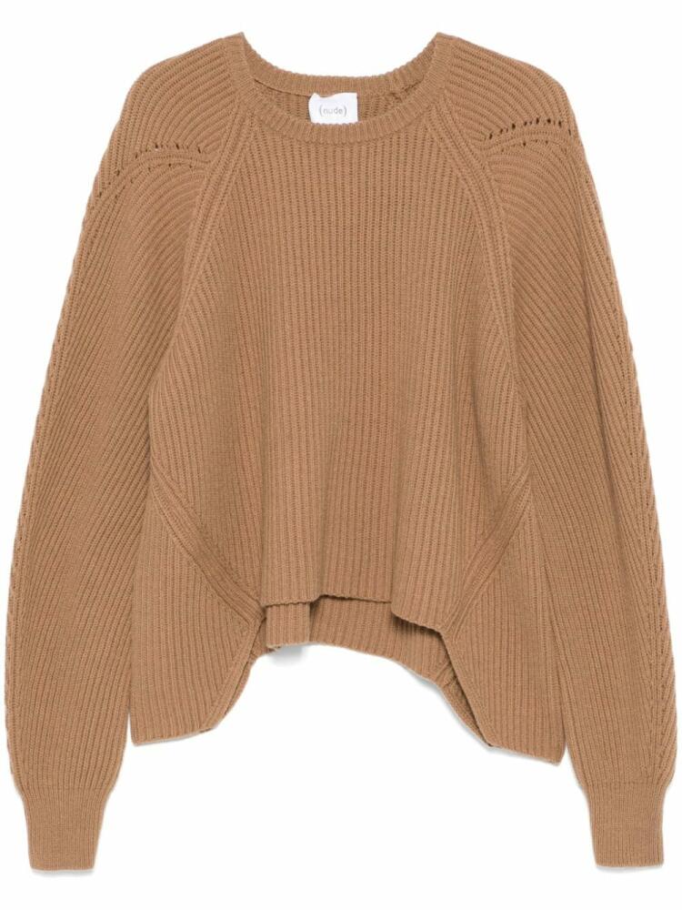 Nude wool sweater - Brown Cover