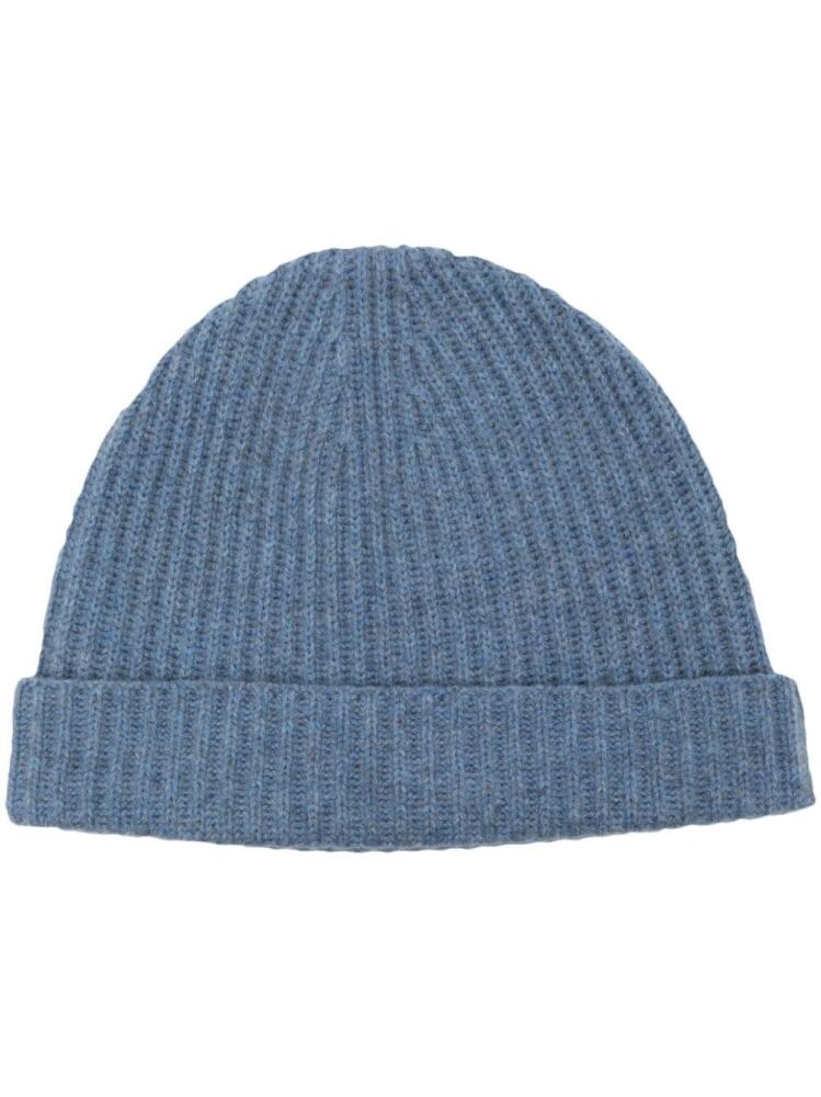 N.Peal ribbed-knit beanie - Blue Cover