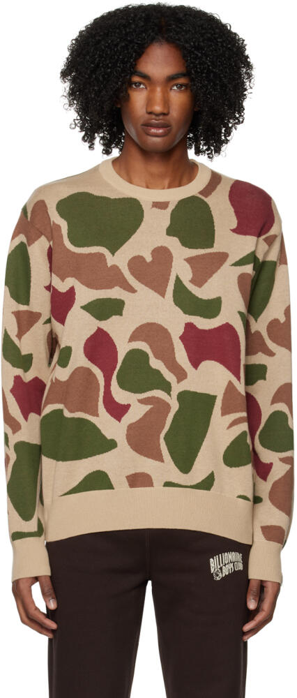 Billionaire Boys Club Beige Camo Sweater Cover