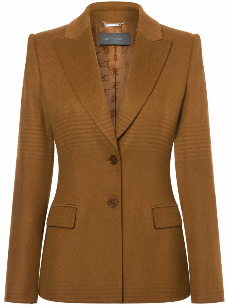 Alberta Ferretti virgin-wool blazer - Brown Cover