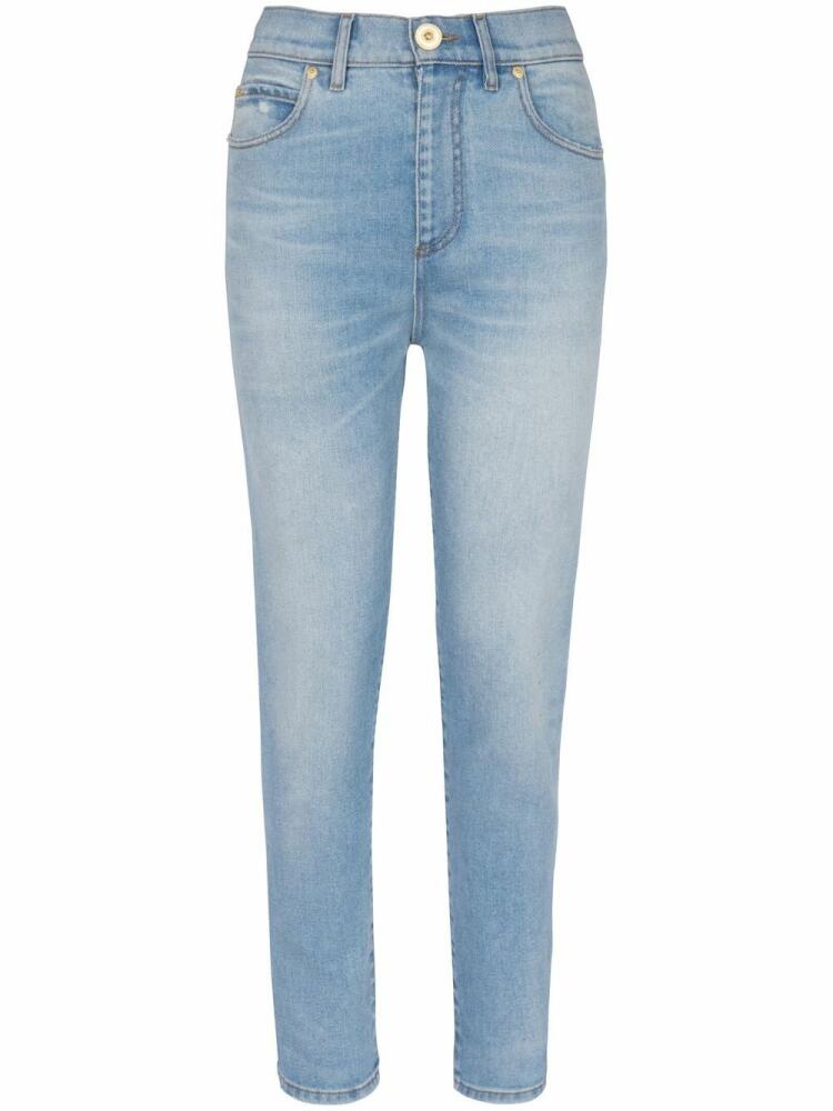 Balmain high-rise slim-cut jeans - Blue Cover