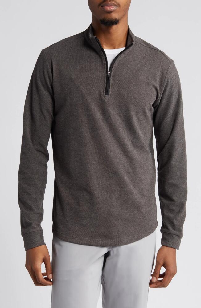 Swannies Emery Quarter Zip Golf Pullover in Charcoal Cover