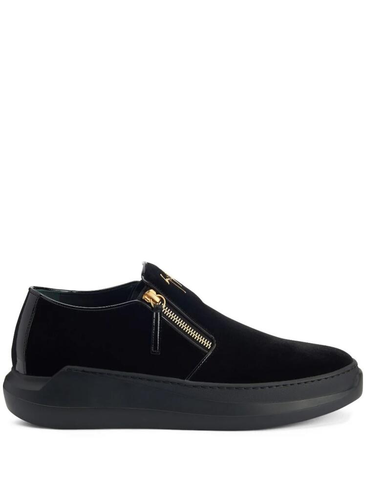 Giuseppe Zanotti Conley velvet slippers - Black Cover