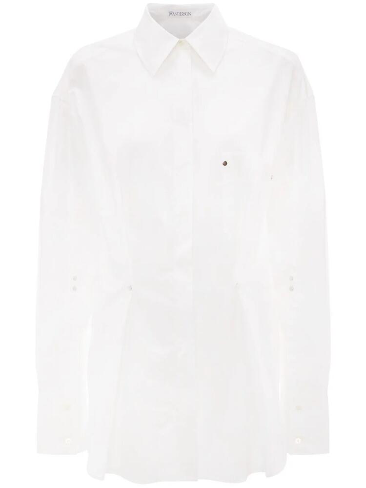 JW Anderson rivet pleat cotton shirt - White Cover