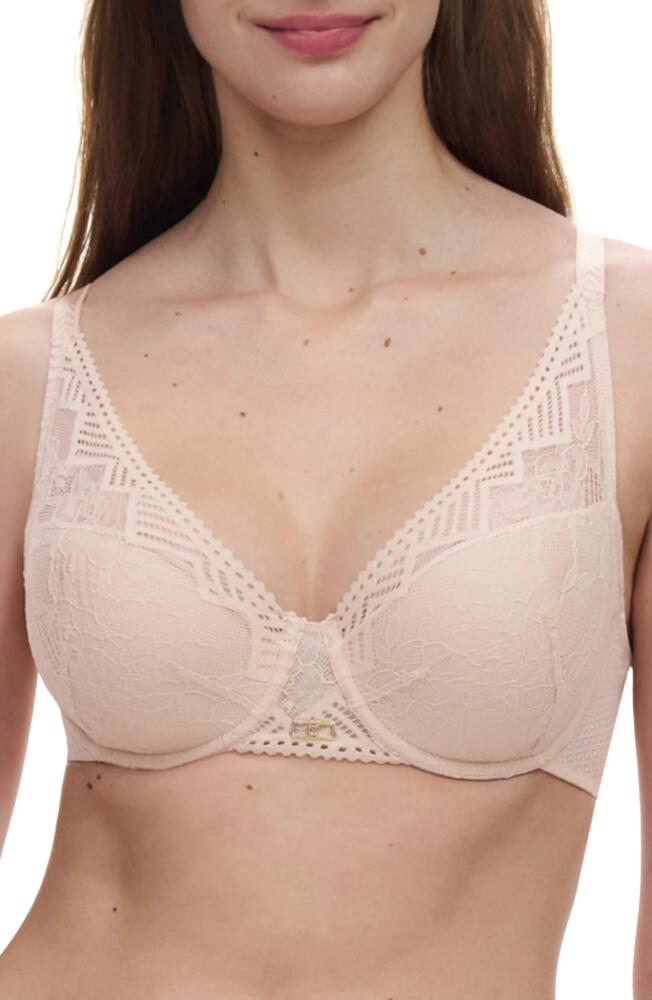 Chantelle Lingerie Origins Underwire Plunge Bra in Beige Blush Cover