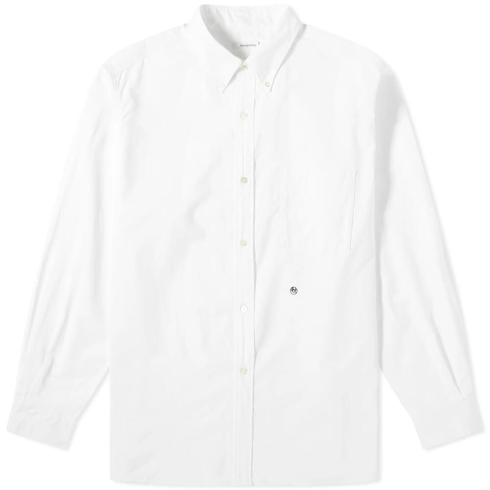 Nanamica Men's Button Down Wind Shirt in White Cover