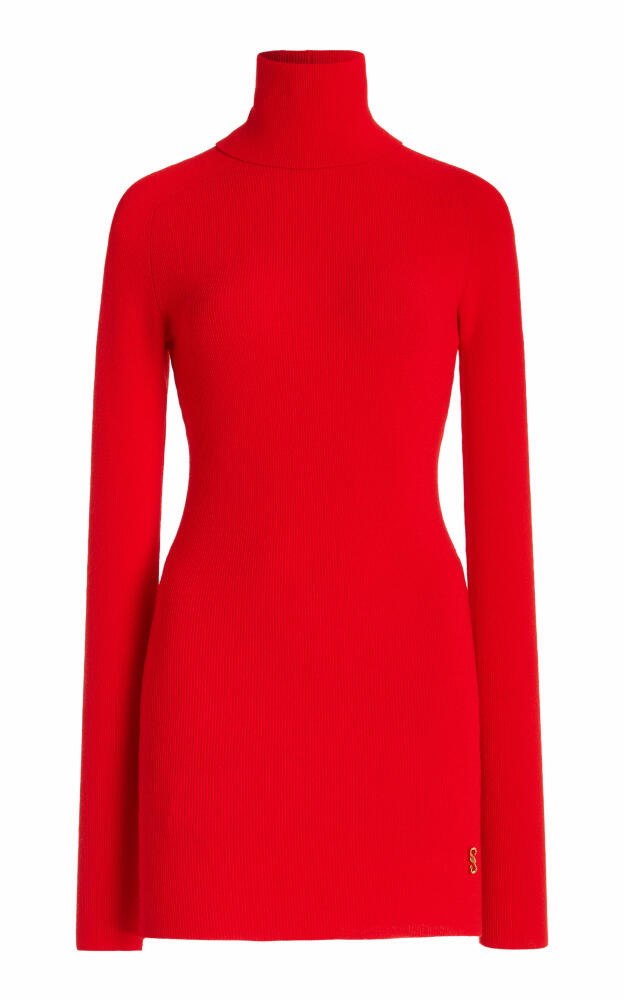 Proenza Schouler - Fox Ribbed-Knit Turtleneck Top - Red Cover