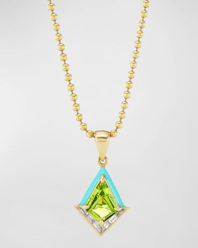 Emily P. Wheeler Twinkle Necklace in 18K Yellow Gold and Peridot 16"L Cover