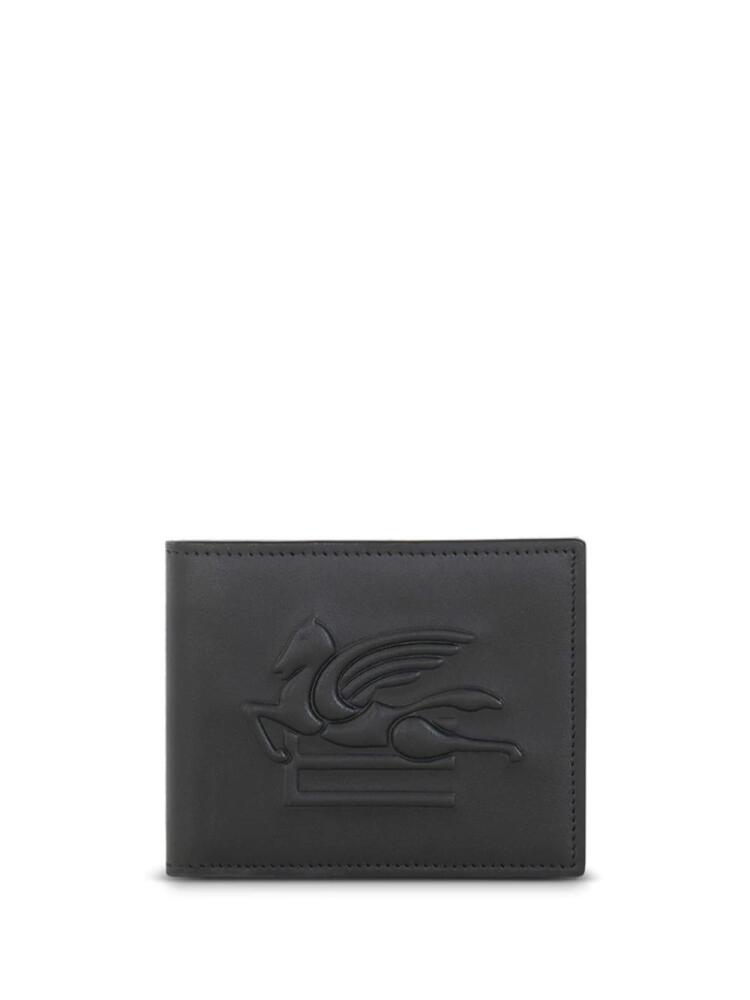 ETRO Pegaso-motif leather wallet - Black Cover