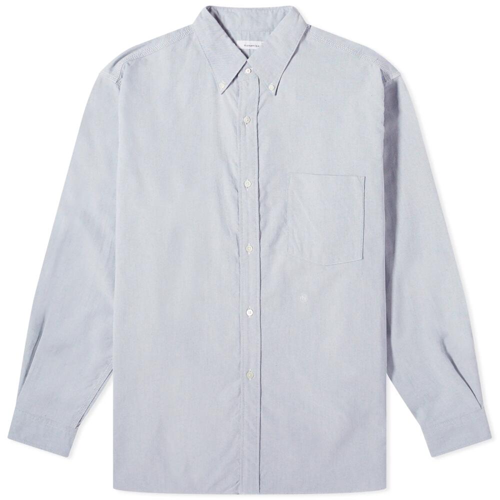 Nanamica Men's Button Down Wind Shirt in Greyish Navy Cover