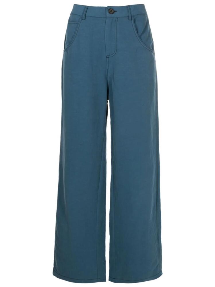 Uma | Raquel Davidowicz high-waisted wide-leg trousers - Blue Cover