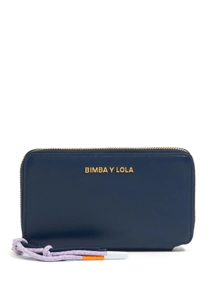 Bimba y Lola logo-lettering wallet - Blue Cover