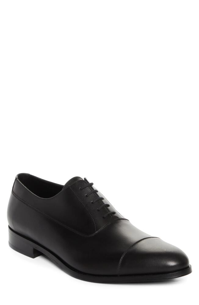 JM WESTON West Cap Toe Derby in Black Cover