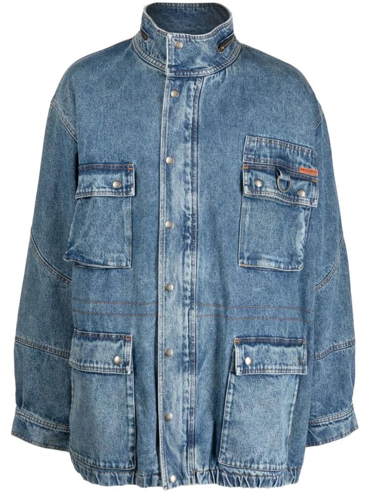 Martine Rose pocketed denim parka - Blue Cover