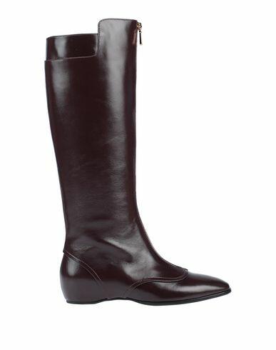 Tod's Woman Boot Deep purple Soft Leather Cover