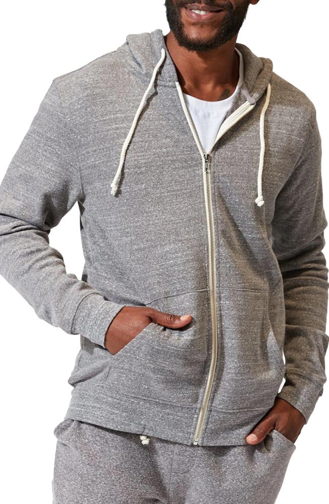 Threads 4 Thought Trim Fit Heathered Fleece Zip Hoodie in Heather Grey Cover