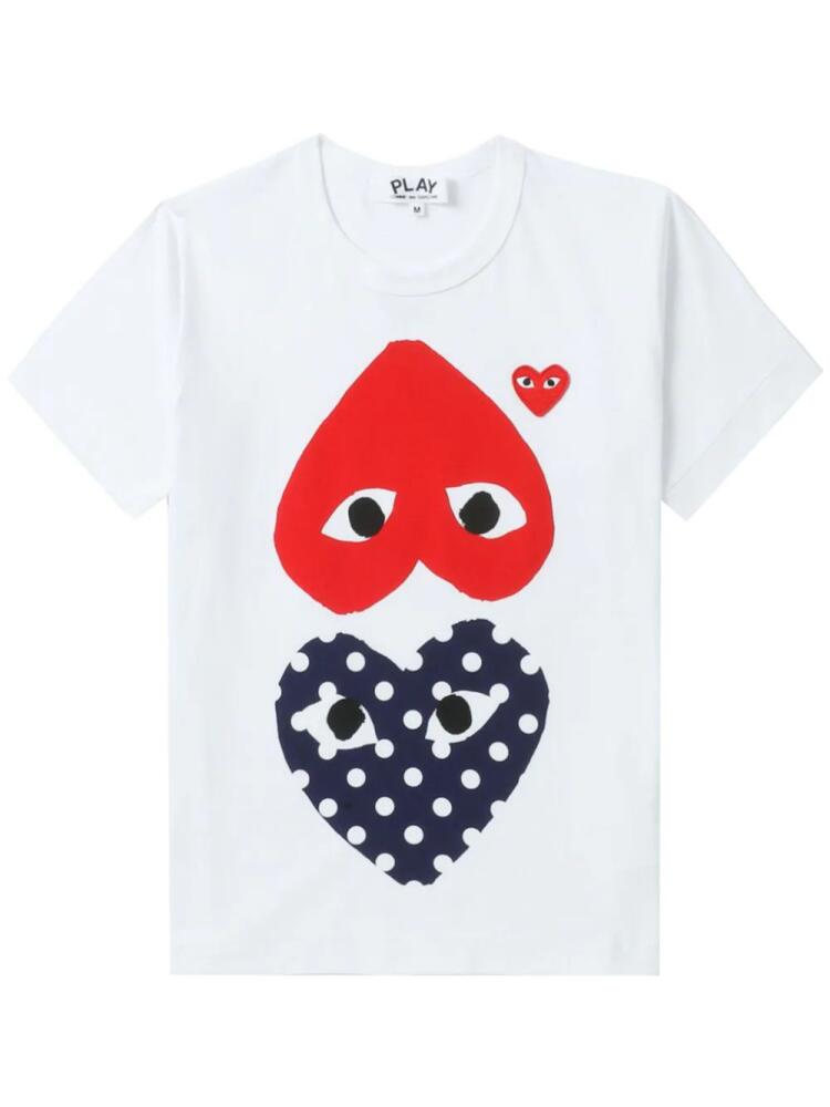 Comme Des Garçons Play logo-print cotton T-shirt - White Cover