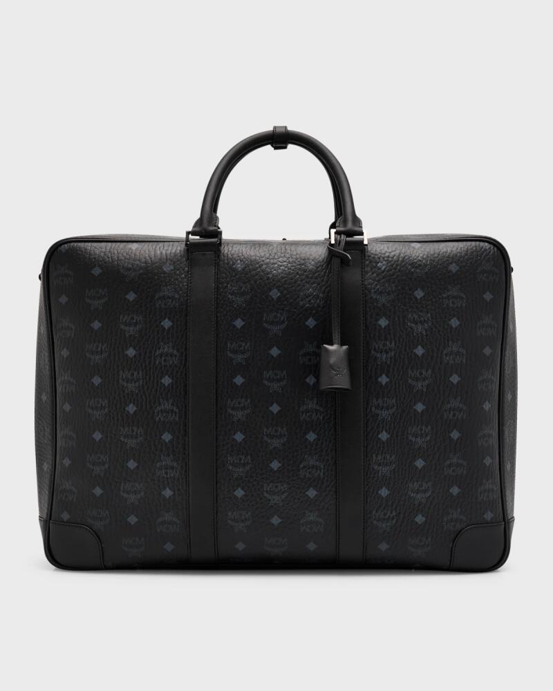 MCM Men's Ottomar Suitcase in Visetos Cover