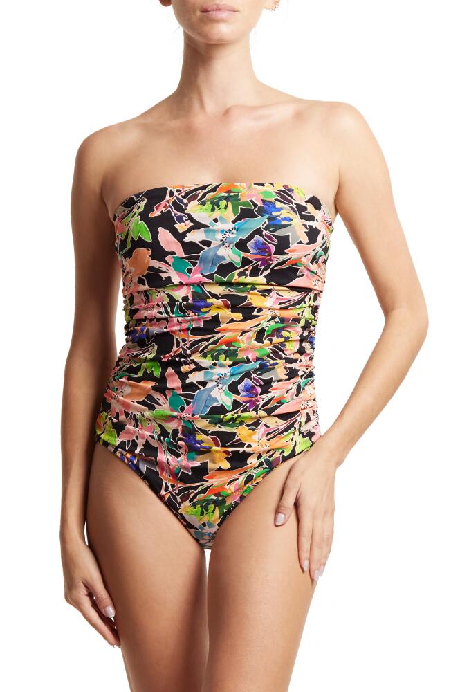 Hanky Panky Strapless Bandeau One-Piece Swimsuit in Unapologetic Cover