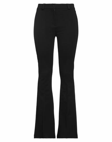 Take-two Woman Pants Black Viscose, Nylon, Elastane Cover