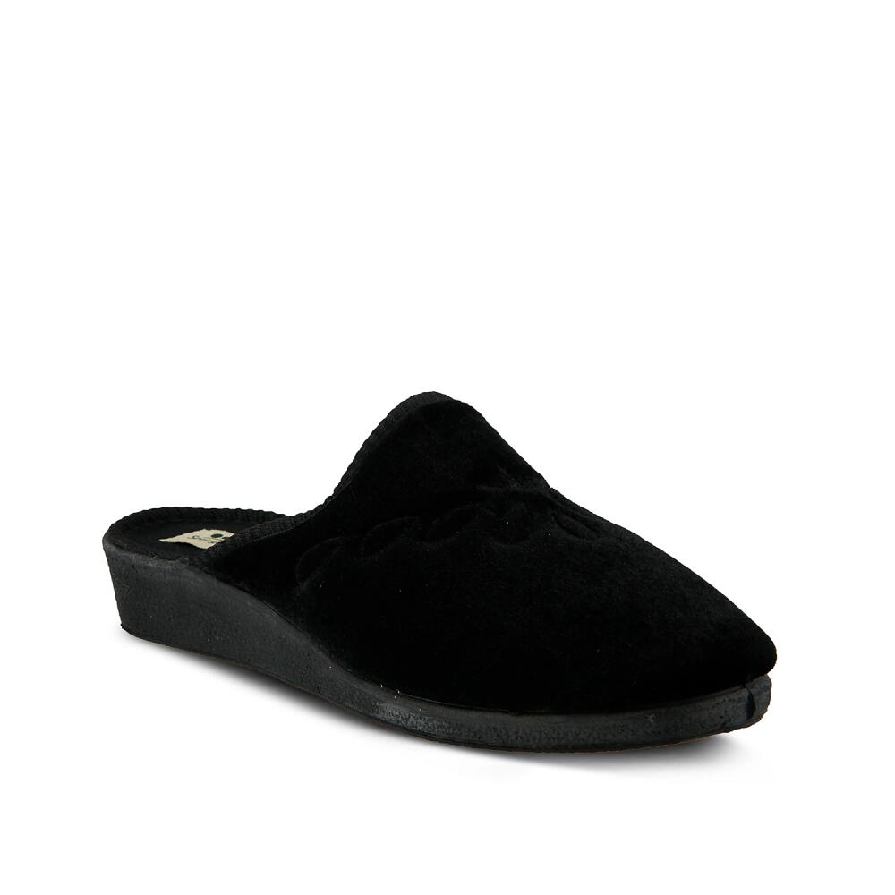 Flexus by Spring Step Josie Velvet Slide Slipper | Women's | Black Cover