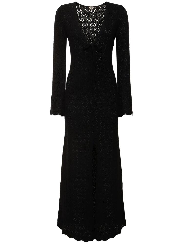 THE GARMENT Canada Wool Crochet Long Dress Cover