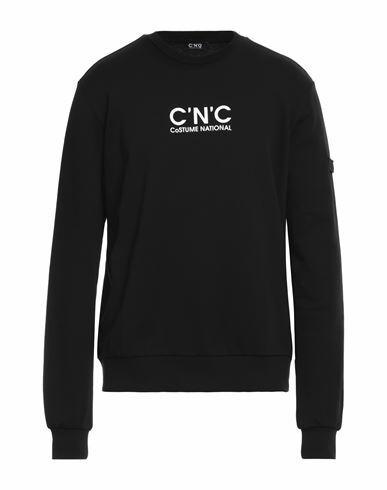 C'n'c' Costume National Man Sweatshirt Black Cotton Cover