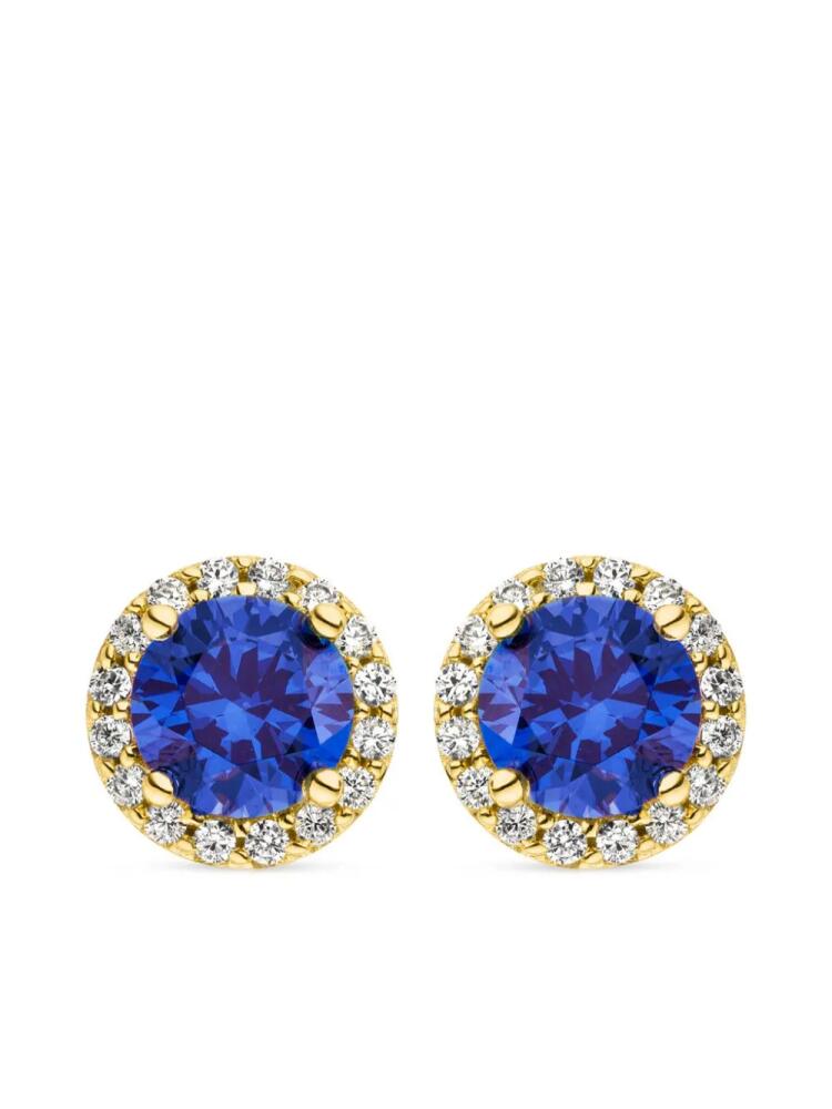 VEYNOU 14kt yellow gold Ava sapphire stud earrings Cover