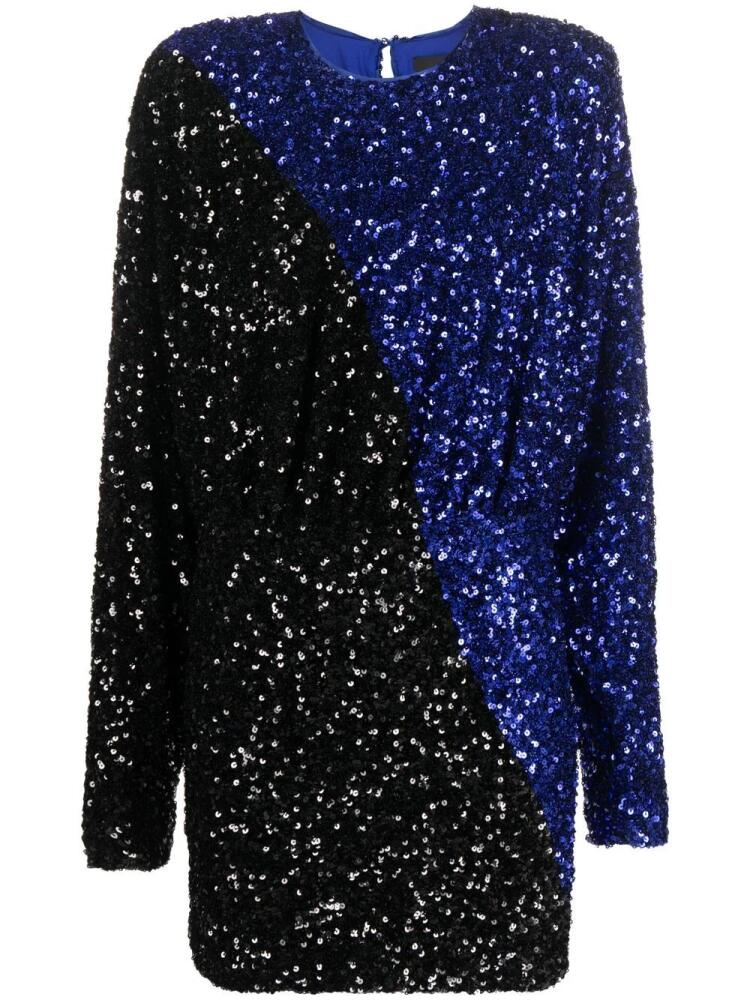 ROTATE BIRGER CHRISTENSEN two-tone sequin minidress - Blue Cover