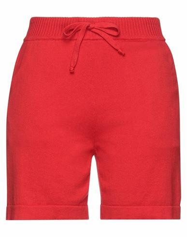 P. a.r. o.s. h. Woman Shorts & Bermuda Shorts Red Cotton Cover