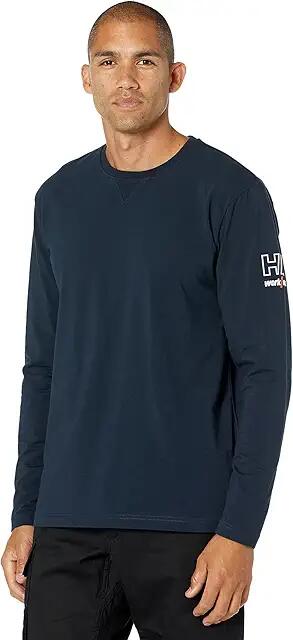 Helly Hansen Kensington Long Sleeve (Navy) Men's T Shirt Cover