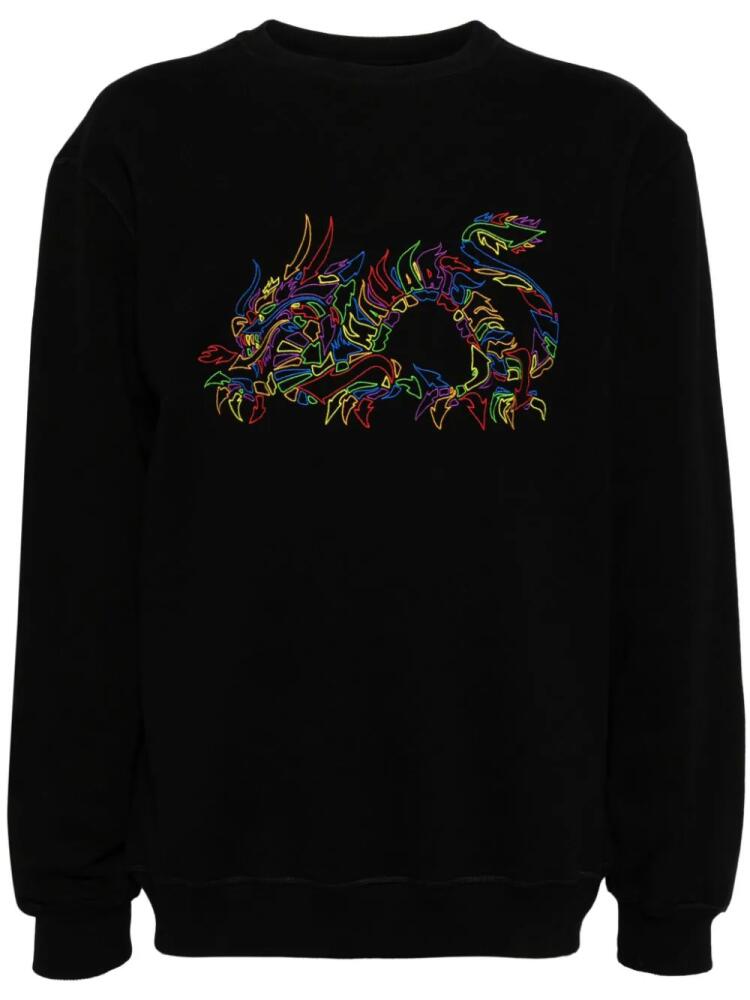 Maharishi Distorted Dragon organic cotton sweatshirt - Black Cover