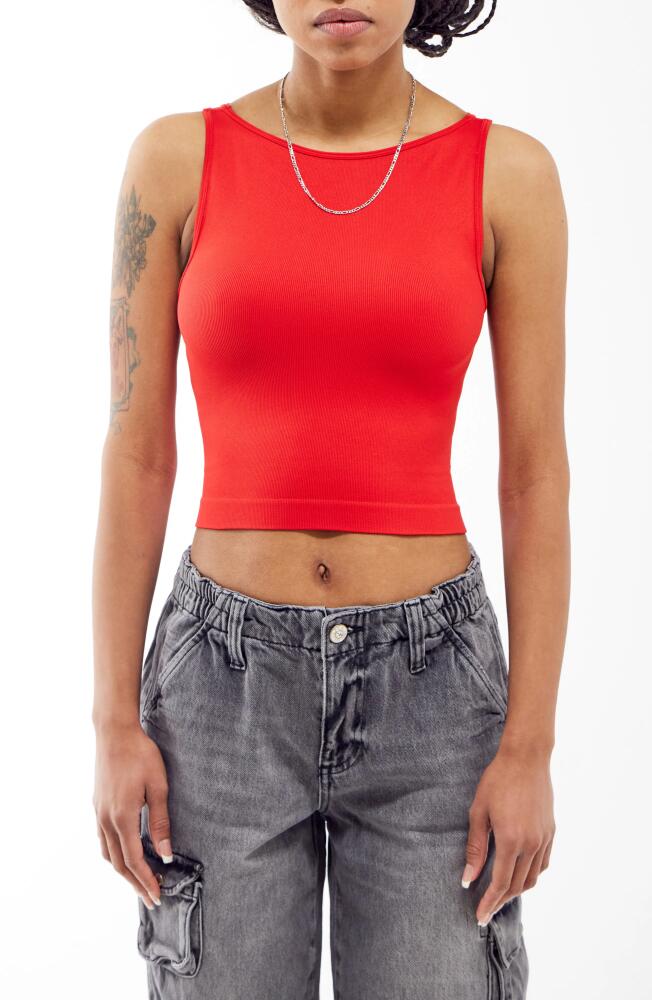 BDG Urban Outfitters Rib Crop Tank in Red Cover