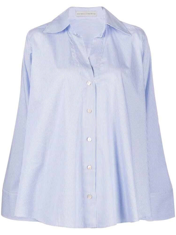 Palmer//Harding wide-sleeve cotton shirt - Blue Cover