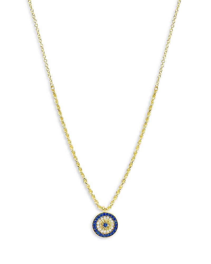 Meira T 14K Yellow Gold Evil Eye Moon Cut Chain Necklace, 18 Cover