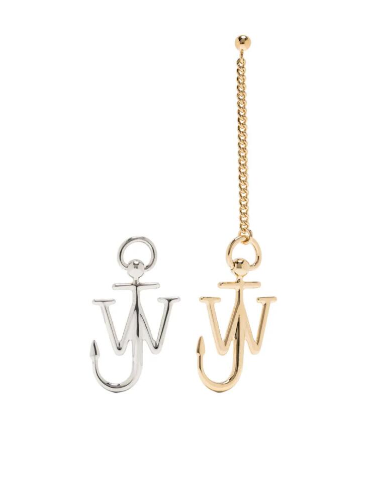 JW Anderson asymmetric anchor earrings - Gold Cover