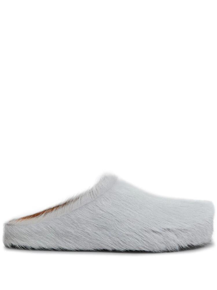 Marni Fussbett Sabot round-toe slippers - Grey Cover