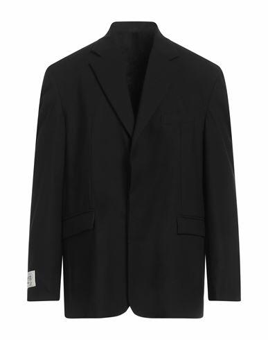 Family First Milano Man Blazer Black Polyester, Viscose, Wool, Elastane Cover