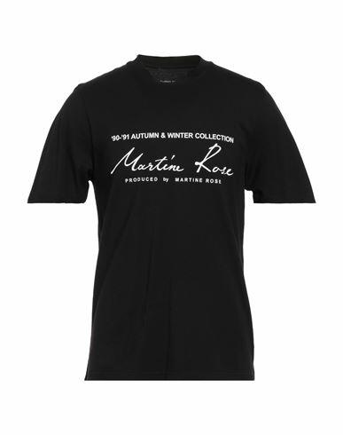 Martine Rose Man T-shirt Black Cotton Cover