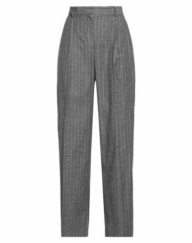 Emma & Gaia Woman Pants Grey Cotton, Viscose, Wool Cover