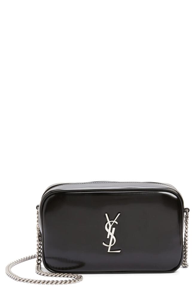 Saint Laurent Mini Lou Faux Leather Camera Bag in Noir Cover