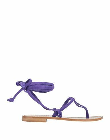 P. a.r. o.s. h. Woman Thong sandal Purple Goat skin Cover